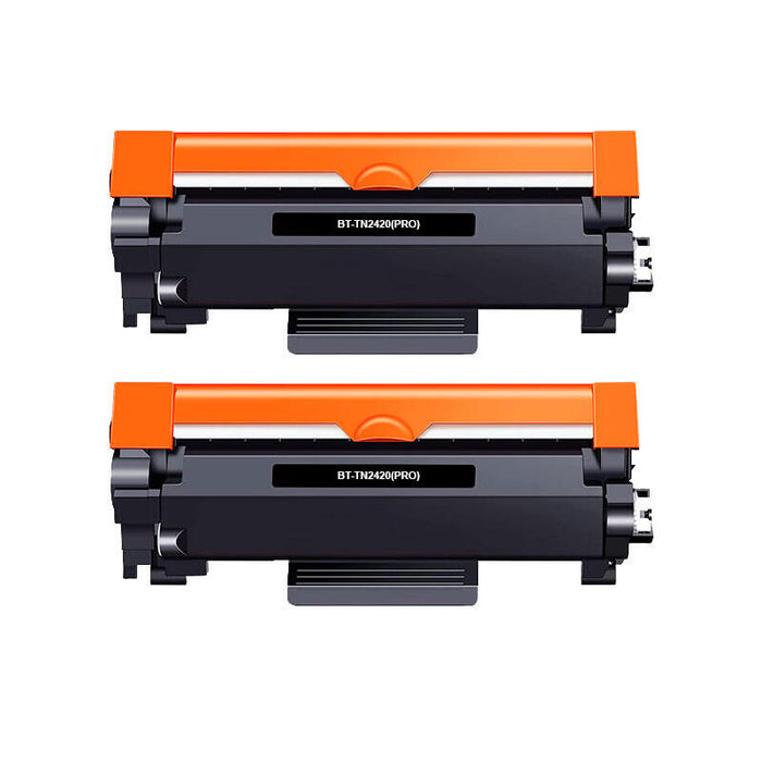 Pack De 2 Toner Genericos Brother Tn2420 / Tn2410 Negro
