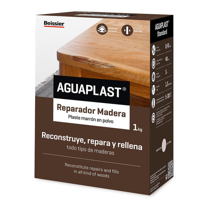 Pack De 2 Unidades - Aguaplast Reparador Madera 1kg 70608-001