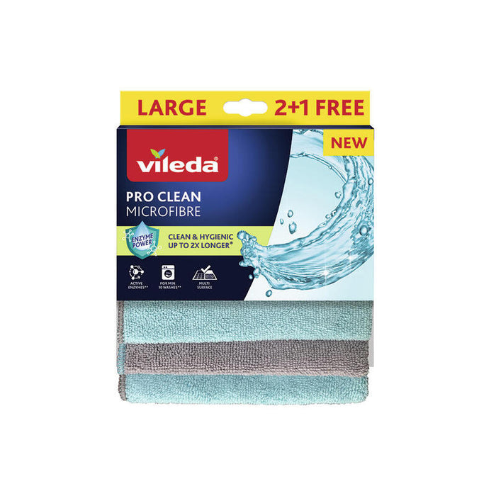 Pack De 2 Unidades - Bayeta Microfibra Pro Clean 2+1
