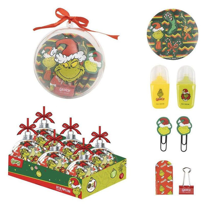 Pack De 2 Unidades - Bola Navidad Papeleria Grinch