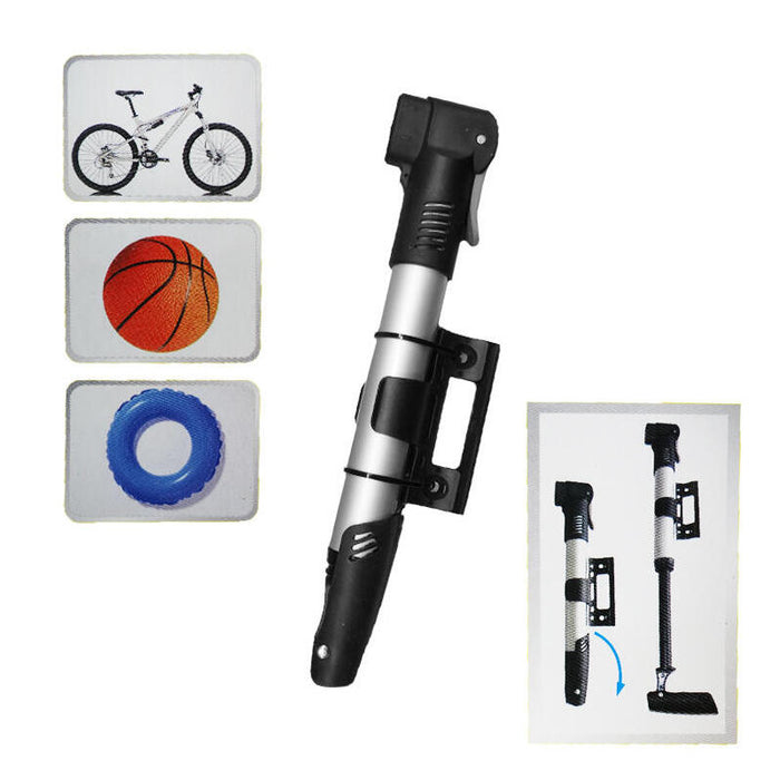 Pack De 2 Unidades - Bomba De Aire Con Soporte Para Bicicleta