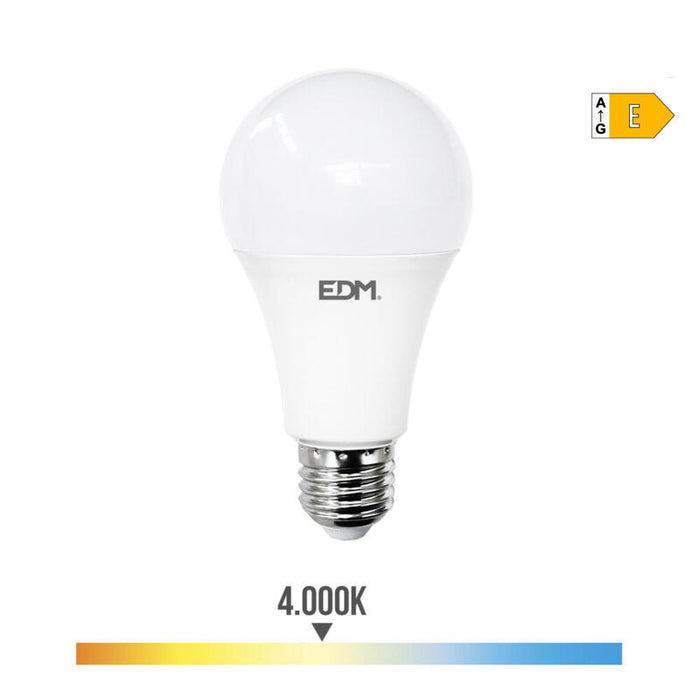 Pack De 2 Unidades - Bombilla Standard Led E27 24w 2700lm 4000k Luz Dia Ø7x13,6cm Edm