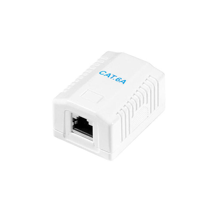 Pack De 2 Unidades - Caja De Superficie 1 Conector Rj45 Cat. 6a Apantallado