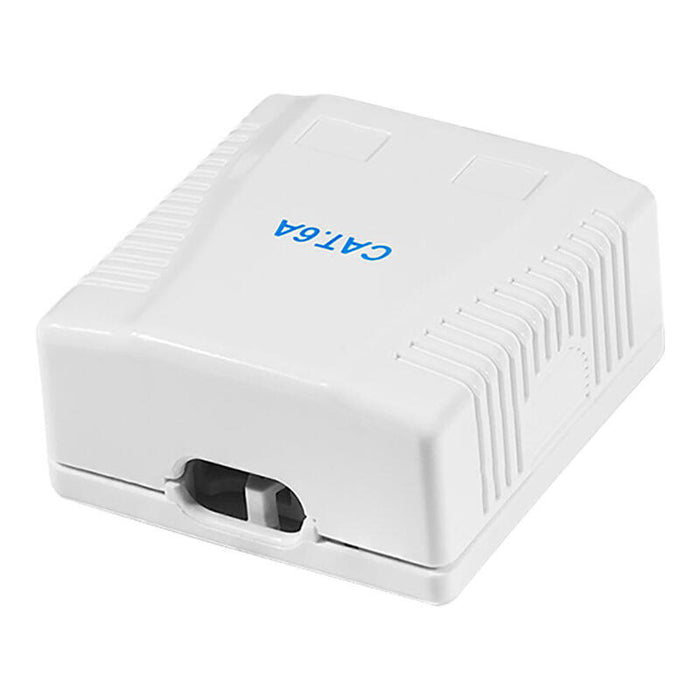 Pack De 2 Unidades - Caja De Superficie 2 Conectores Rj45 Cat. 6a Apantallado