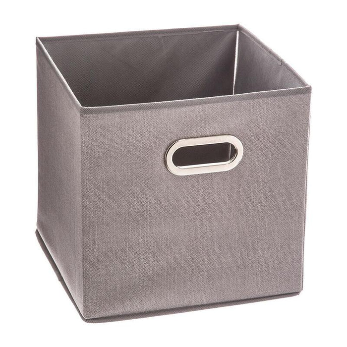 Pack De 2 Unidades - Caja Organizadora Color Gris Claro Para Estanteria 31x31cm