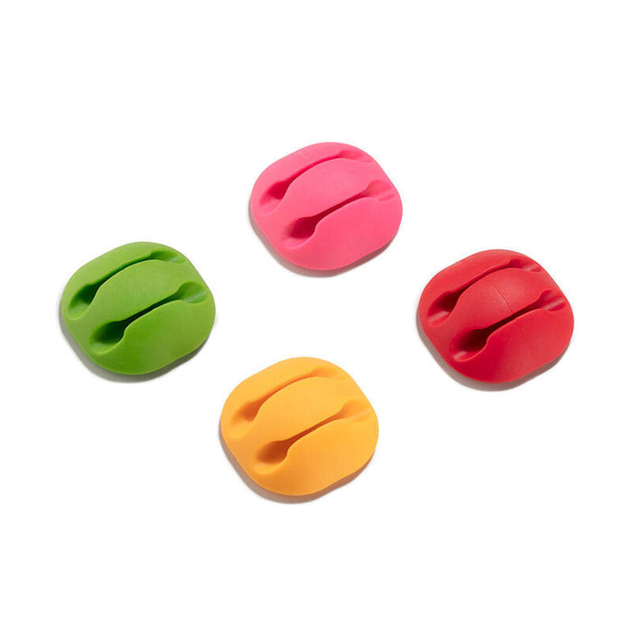 Pack De 2 Unidades - Clip Adhesivo Doble Para Cables Surtido Inofix Colores / Modelos Surtidos