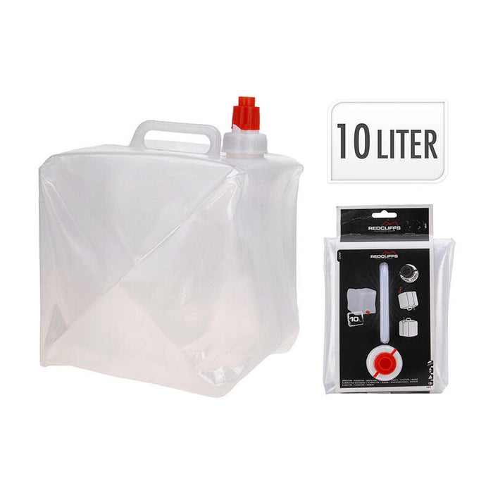 Pack De 2 Unidades - Deposito De Agua De Plastico Para Camping 10 L. 19x20x25cm Redcliffs