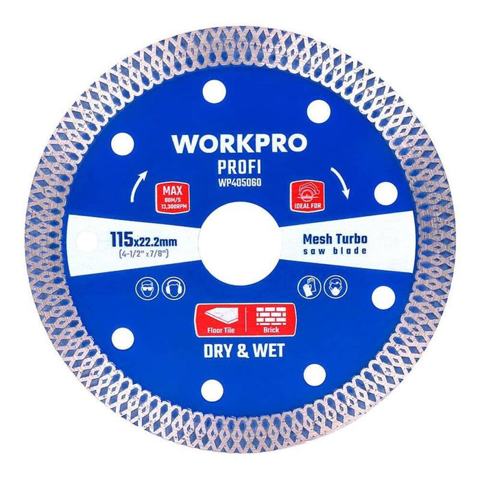 Pack De 2 Unidades - Disco De Corte Profi Diamantado, Malla, Turbo Ultrafino Corte Profesional Ø115 X 22,2 Mm