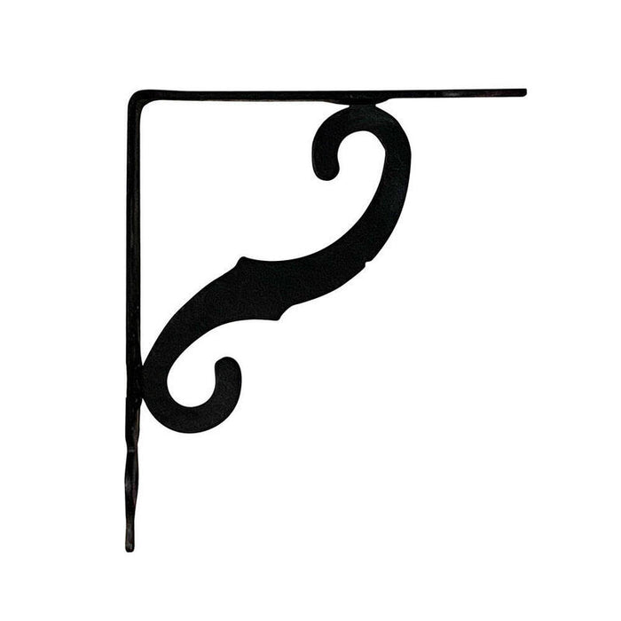 Pack De 2 Unidades - Escuadra Ornamental Plm05 Negro 230 X 190 Mm