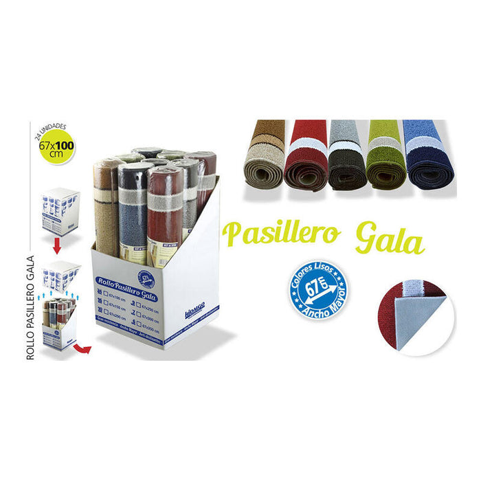 Pack De 2 Unidades - Felpudo En Rollo Pasillero Gala 100x67cm Colores Surtidos Hidalgo