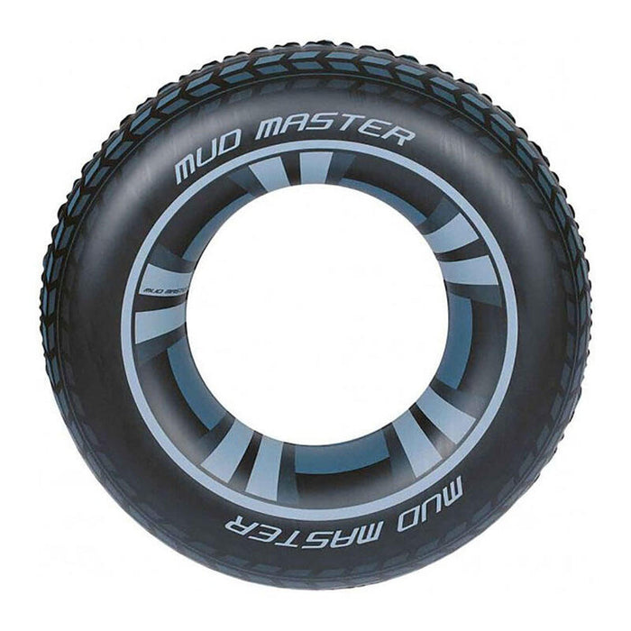 Pack De 2 Unidades - Flotador Hinchable. Modelo Rueda. Color Negro Ø91cm