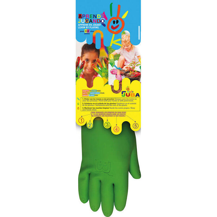 Pack De 2 Unidades - Guante Infantil Jardinería Látex Talla 4 Años Juba