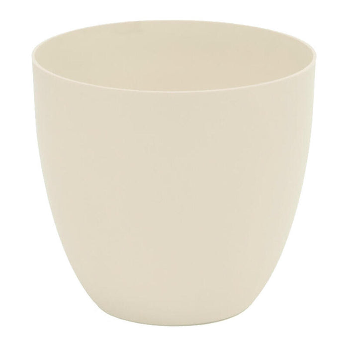 Pack De 2 Unidades - Maceta De Inyeccion Modelo Cuenco Ø18cm Color Ecru