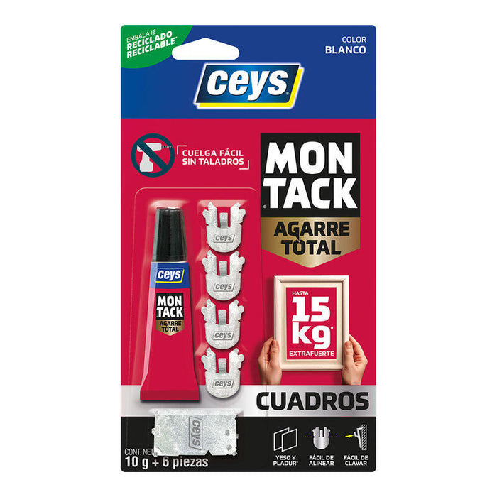 Pack De 2 Unidades - Montack Agarre Total Cuadros 10 G + 6 Piezas