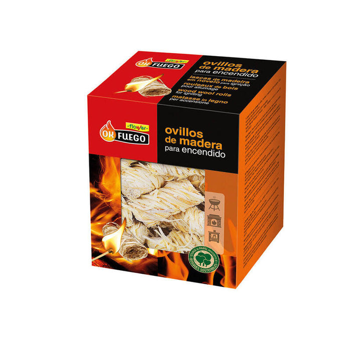 Pack De 2 Unidades - Ovillos De Madera Para Encendido, 24 Uds