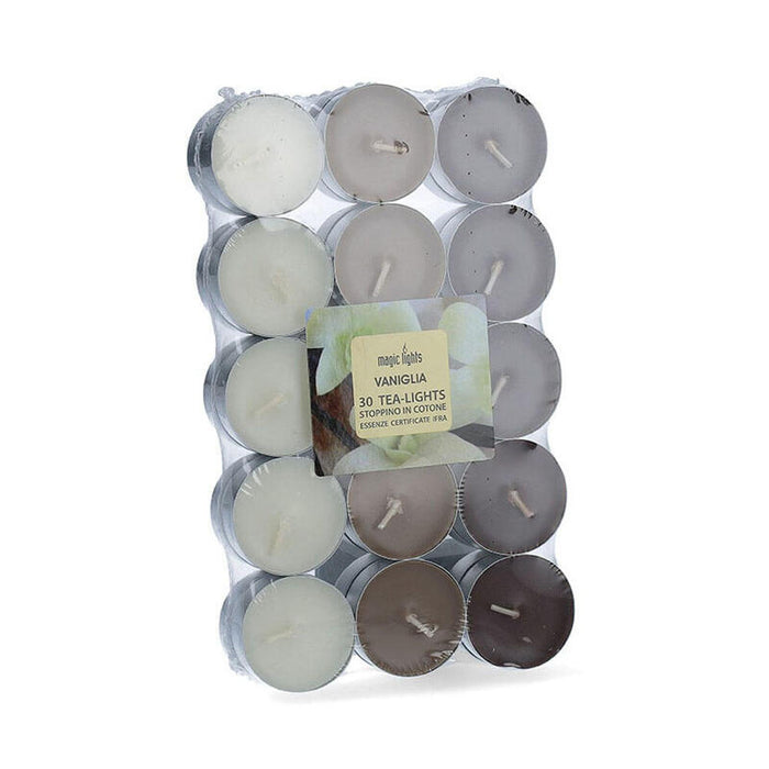 Pack De 2 Unidades - Pack 30 Unid. Velas Con Aroma Vainilla 3,7cm Magic Lights