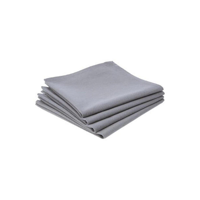 Pack De 2 Unidades - Pack 4 Servilletas De Algodón Color Gris 40x40cm