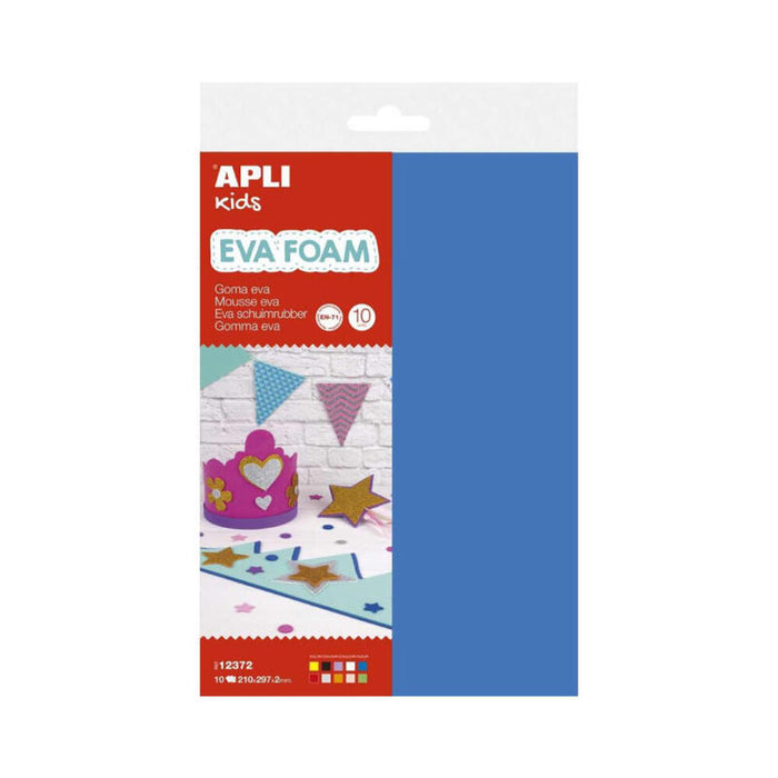 Pack De 2 Unidades - Pack De Goma Eva Multicolor A4 10 Hojas Apli Kids