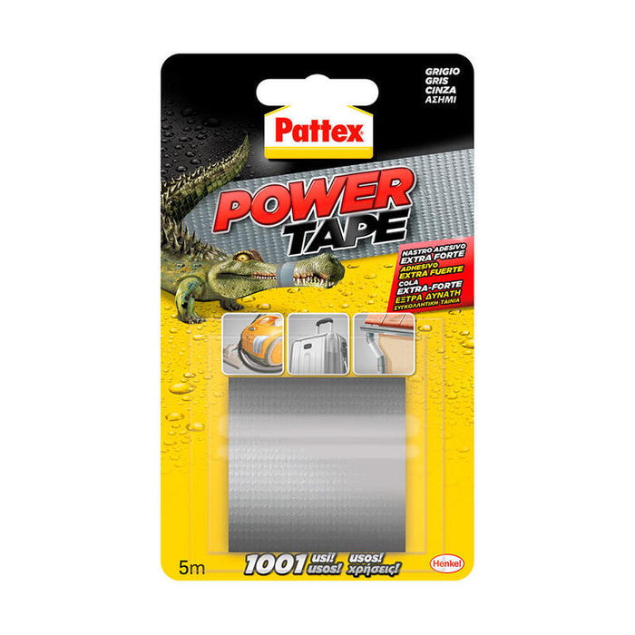 Pack De 2 Unidades - Pattex Power Tape Cinta Americana 50cm 5m Gris 1659547