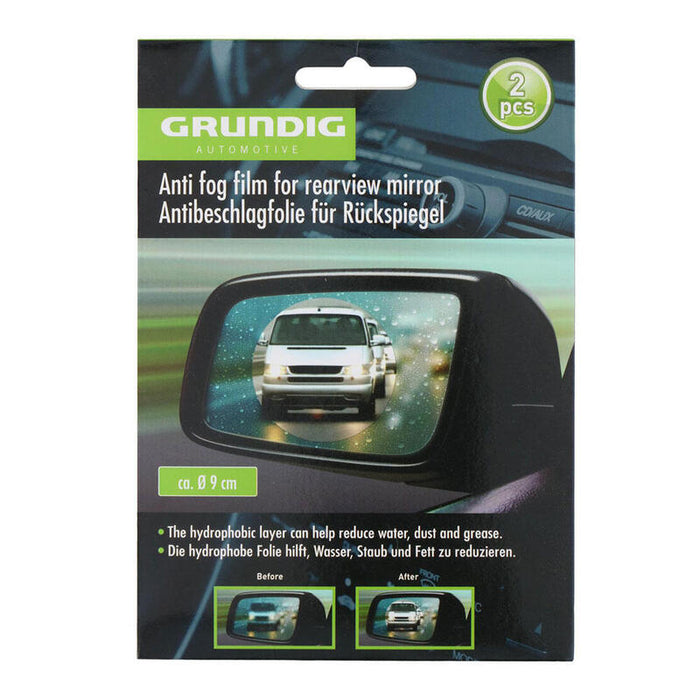 Pack De 2 Unidades - Pelicula Anti Lluvia Para Retrovisor Ø9cm Grundig