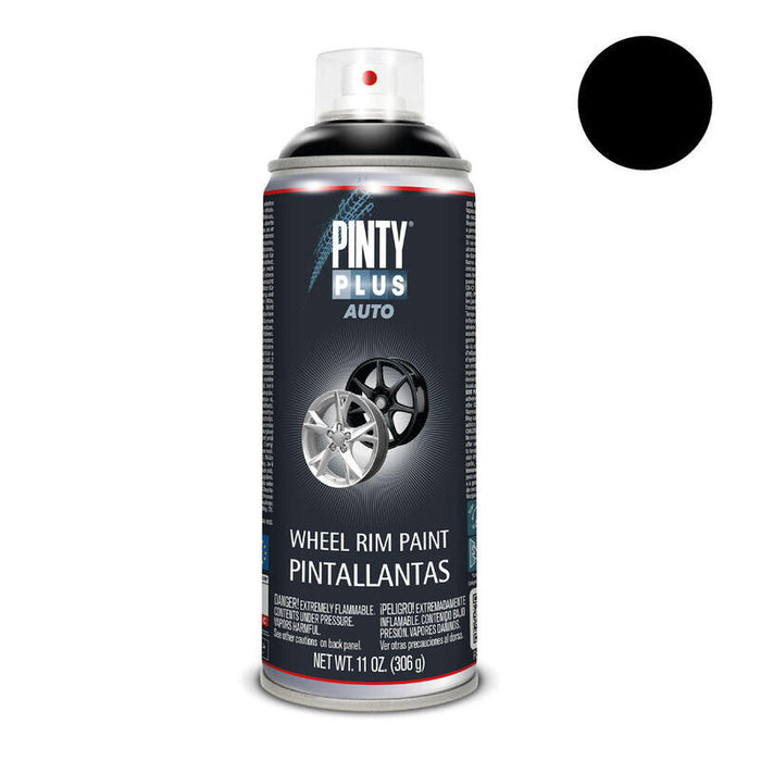 Pack De 2 Unidades - Pintura En Spray Pintyplus Auto 520cc Pinta Llantas L104 Negro