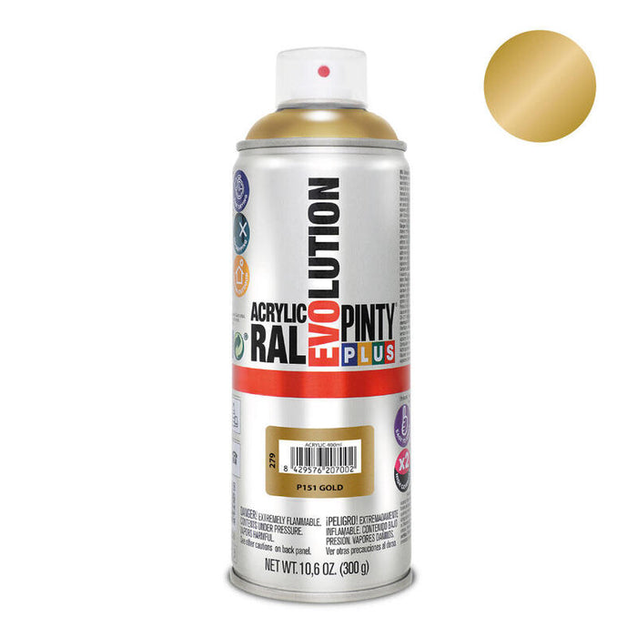 Pack De 2 Unidades - Pintura En Spray Pintyplus Evolution 520cc P151 Oro
