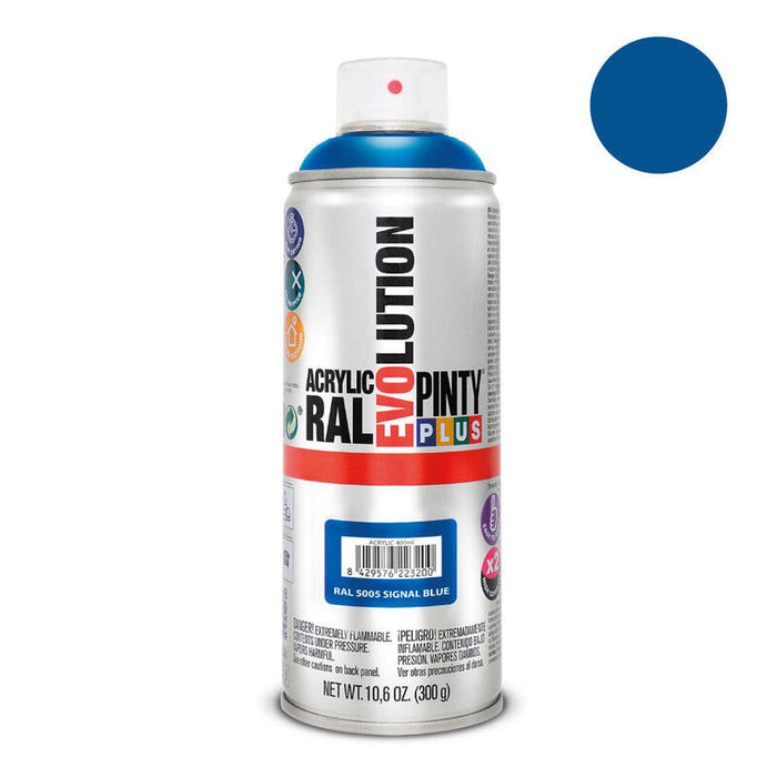 Pack De 2 Unidades - Pintura En Spray Pintyplus Evolution 520cc Ral 5005 Azul Señales