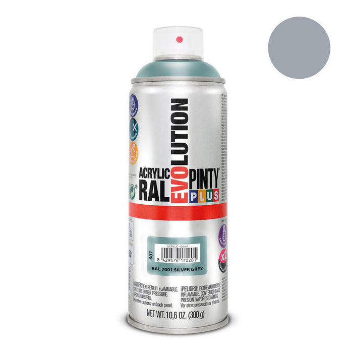 Pack De 2 Unidades - Pintura En Spray Pintyplus Evolution 520cc Ral 7001 Gris Plata
