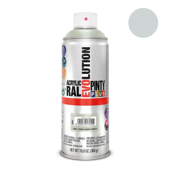 Pack De 2 Unidades - Pintura En Spray Pintyplus Evolution 520cc Ral 7035 Gris Luminoso