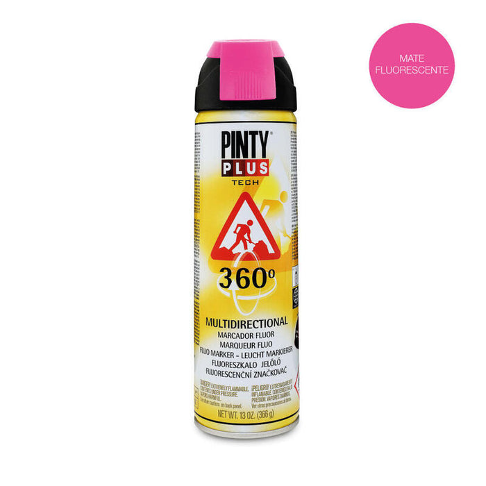 Pack De 2 Unidades - Pintura En Spray Pintyplus Tech 650cc Marcador 360° Fucsia T184