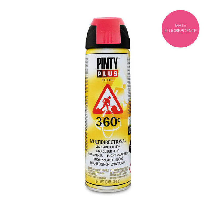 Pack De 2 Unidades - Pintura En Spray Pintyplus Tech 650cc Marcador 360° Rojo T107