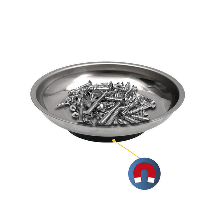 Pack De 2 Unidades - Plato Imantado Ø10,5cm Acero Inoxidable