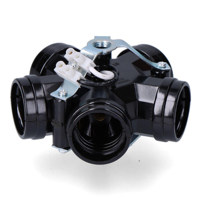 Pack De 2 Unidades - Portalámparas Múltiple, 5 Portalámparas E27, M10, 4 A 250 V, Negro (Retractilado)