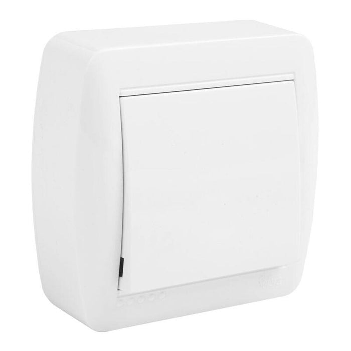 Pack De 2 Unidades - Pulsador Superficie Blanco Serie Mural, 74 X 72 X 28 Mm