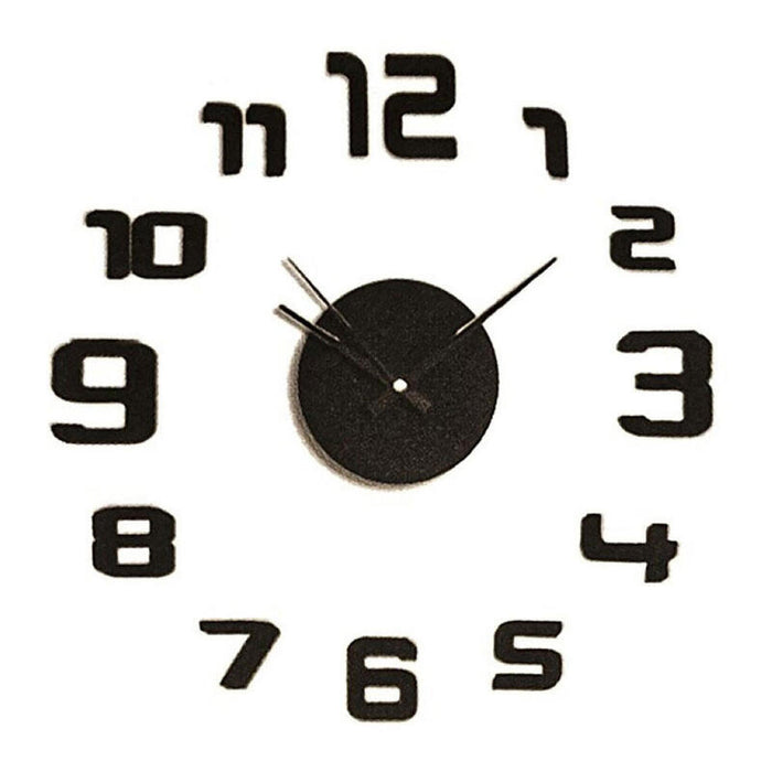 Pack De 2 Unidades - Reloj Adhesivo Negro Ø35 Cm Caison