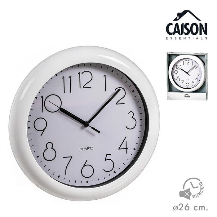 Pack De 2 Unidades - Reloj Pared Blanco Y Negro Ø 25 Cm
