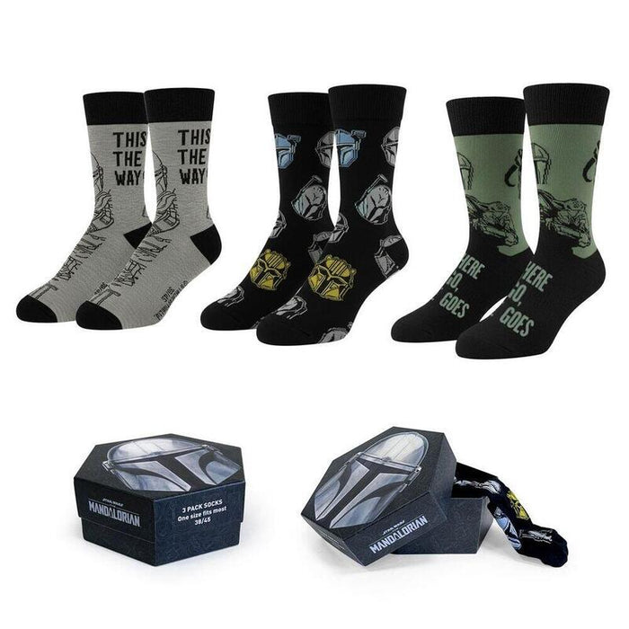 Pack De 2 Unidades - Set 3 Pares Calcetines The Mandalorian Star Wars Adulto