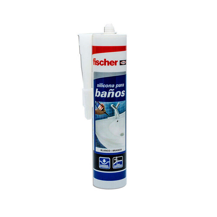 Pack De 2 Unidades - Silicona Sanitarios Blanca 300ml 20818 Fischer
