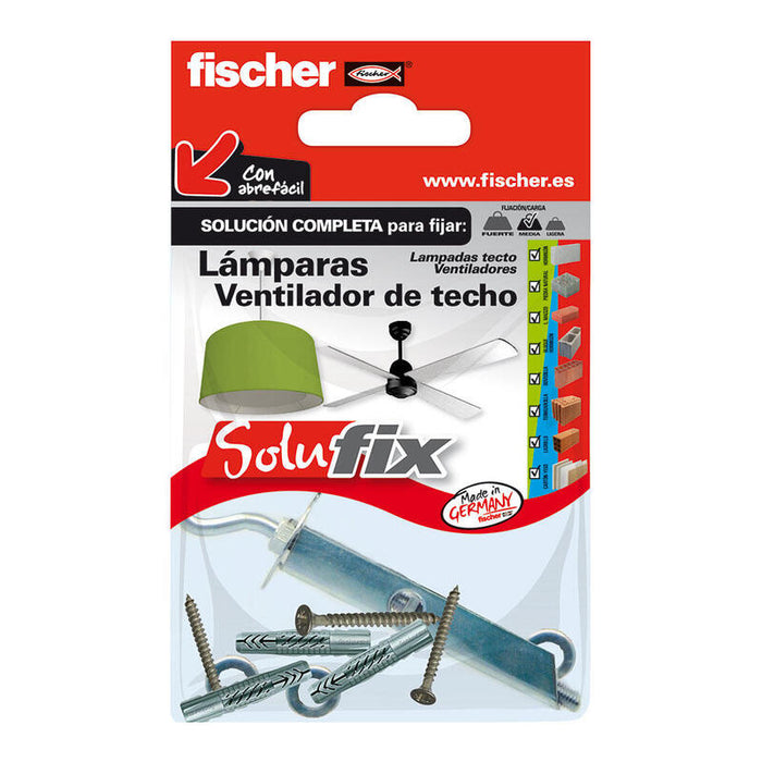 Pack De 2 Unidades - Solufix Lámparas/Ventiladores De Techo 502689 Fischer
