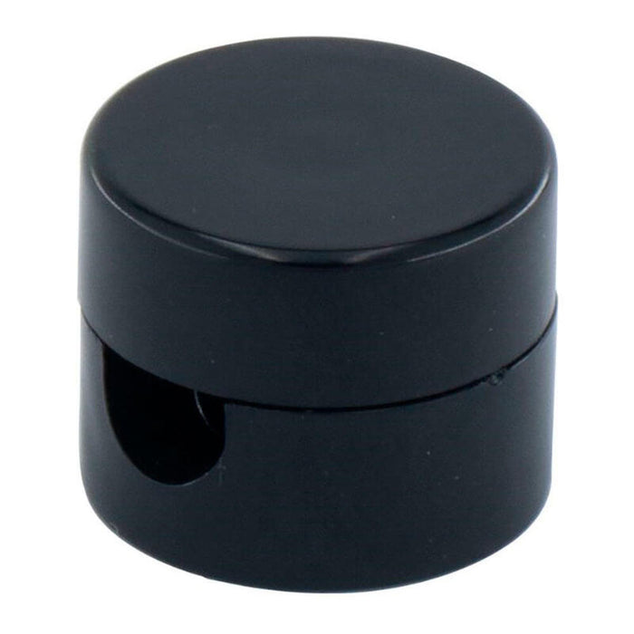 Pack De 2 Unidades - Sujetacables De Plástico, Redondo, Negro, 5 Uds