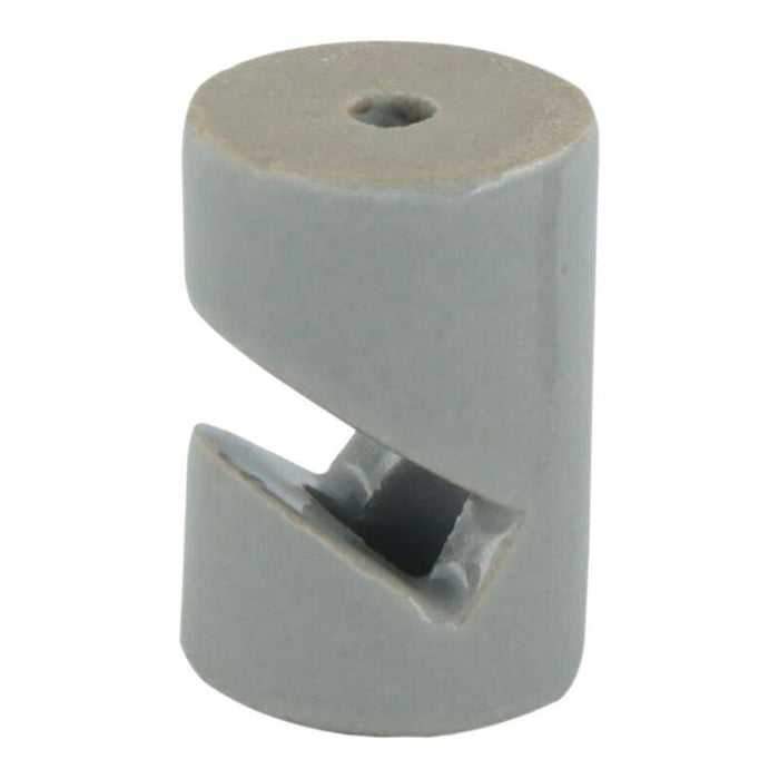 Pack De 2 Unidades - Sujetacables Porcelana Cilíndrico En V Negro, 5 Uds, Ø20 X 30 Mm