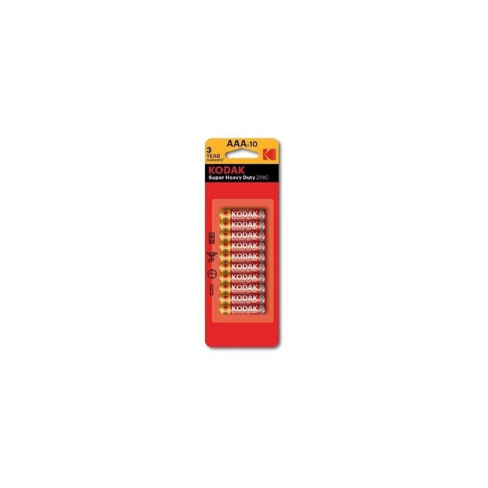 Pack De 20 Unidades Kodak Extra Heavy-Duty Pila Salina Aaa R03 Blister*10 20 Uds