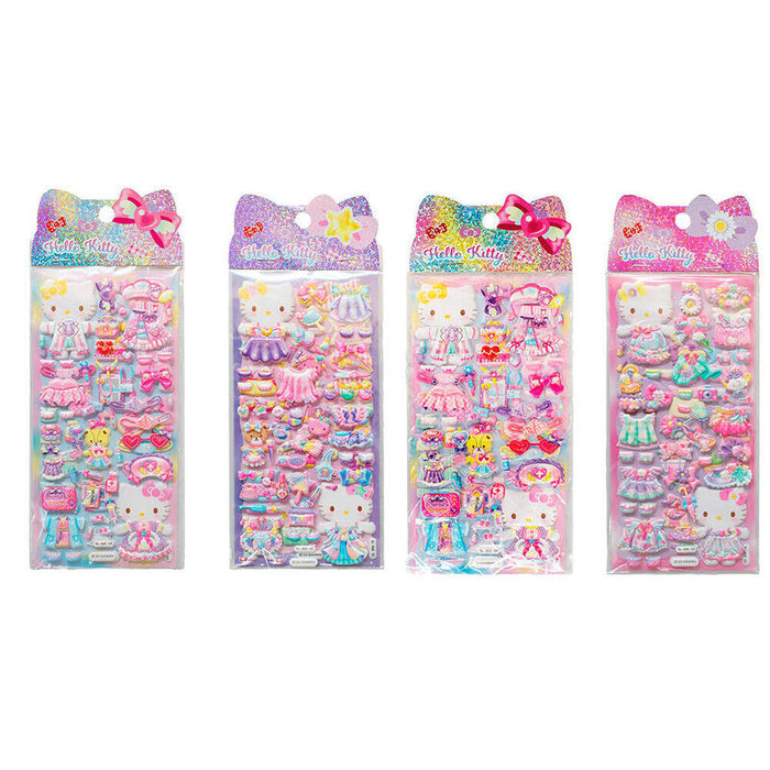 Pack De 20 Unidades - Pegatinas Relieve Hello Kitty Surtido