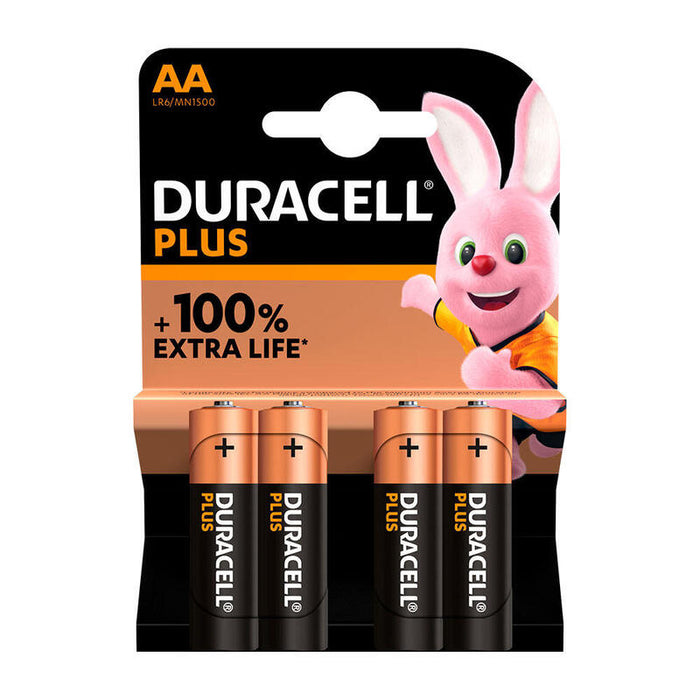 Pack De 20 Unidades - Pila Alkalina Duracell Plus Power Aa - Lr06 1,5v (Blister 4 Unid.) Ø14,5x50,5mm