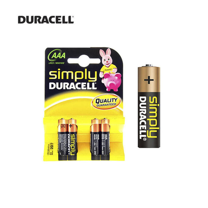 Pack De 20 Unidades Pila Duracell Simply  Lr3 Aaa (Blister 4 Pilas)