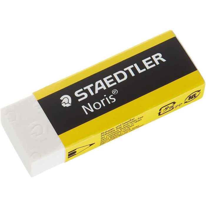 Pack De 20 Unidades Staedtler Noris 526 N20 Goma De Borrar - Alta Calidad - Minimos Residuos - Color Blanco