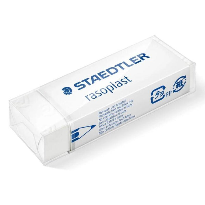 Pack De 20 Unidades Staedtler Rasoplast 526 B20 Goma De Borrar - Borrado De Alta Calidad - Minimos Residuos - Color Blanco
