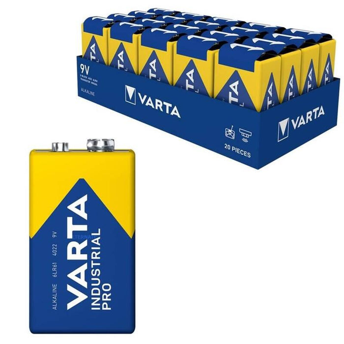 Pack De 20 Unidades Varta Industrial Pro Alcalina Lr61 9v Caja*20 20 Pilas