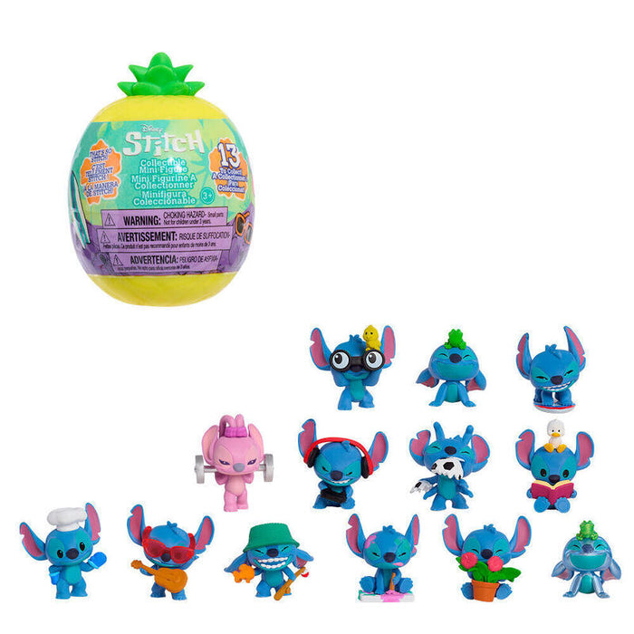Pack De 24 Unidades - Capsula Sorpresa Figura Stitch Disney Surtido