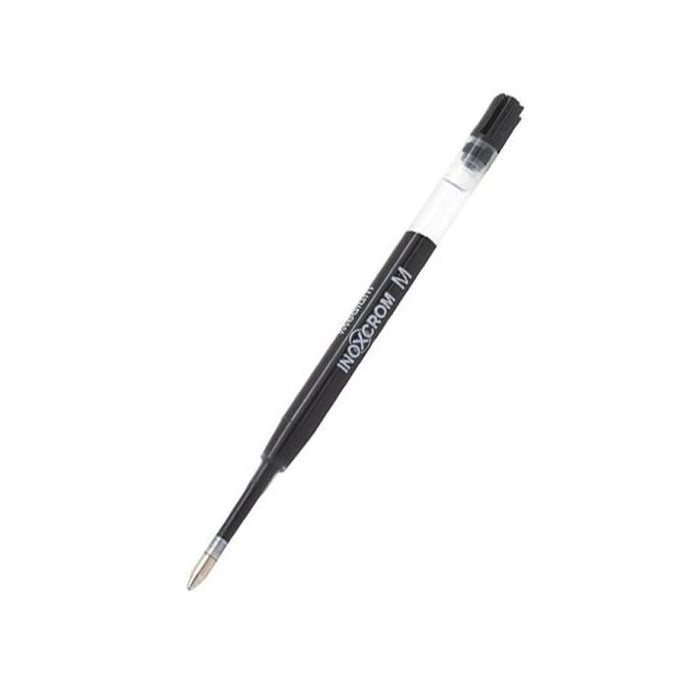 Pack De 25 Unidades Inoxcrom Carga Boligrafo Cuerpo Transparente 1mm Negro